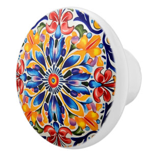 Cute Mexican style crafting Ceramic Knob