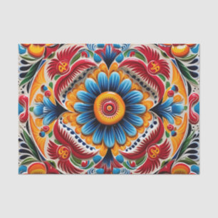 Cute Mexican tile pattern  Tissue Paper