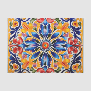 Cute Mexican tile pattern  Tissue Paper