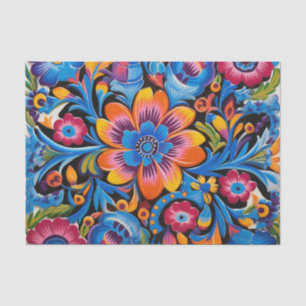 Cute Mexican tile pattern  Tissue Paper