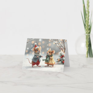 Cute Mice Xmas Card