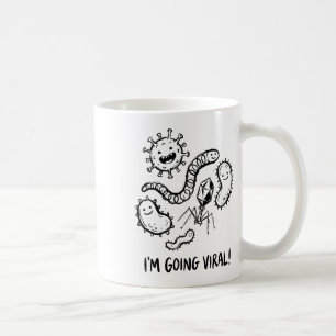 Cute Microbe Germ Virus Biology Teacher Humor Scie Coffee Mug