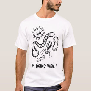 Cute Microbe Germ Virus Biology Teacher Humor Scie T-Shirt