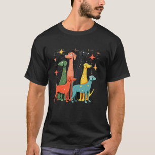 Cute Mid Century Modern Look Dogs 50s 60s Style Vi T-Shirt
