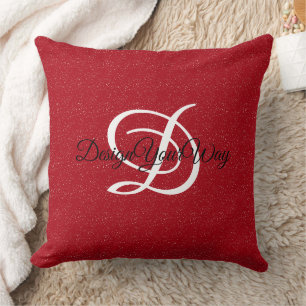 cute midcentury modern retro bedroom initial cushion