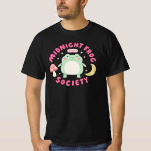 Cute Midnight Frog Society Kawaii Pastel Mushroom T-Shirt