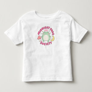 Cute Midnight Frog Society Kawaii Pastel Mushroom Toddler T-Shirt