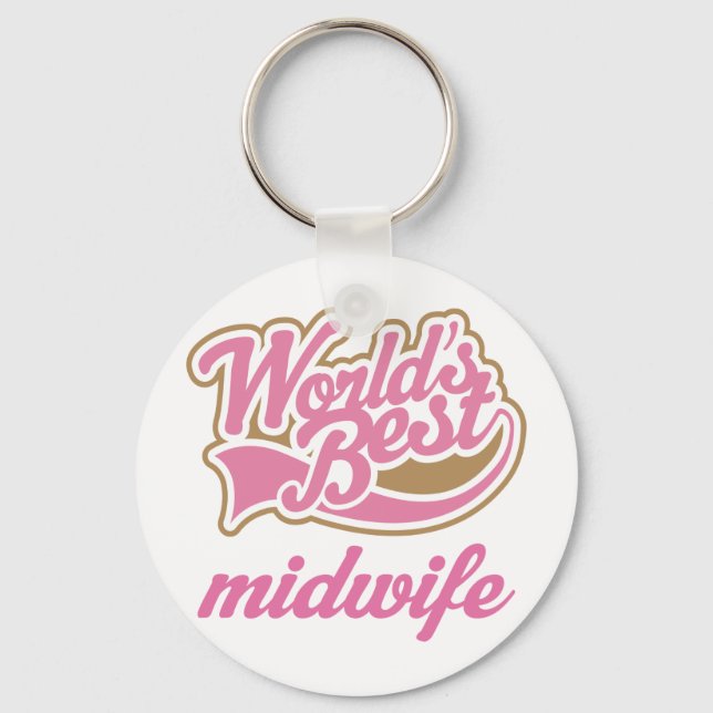 Cute Midwife Key Ring (Front)