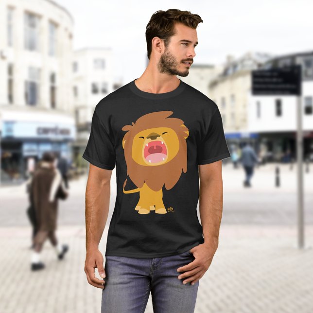 Cute Mighty  Roaring Lion Cartoon T-shirt (Creator Uploaded)
