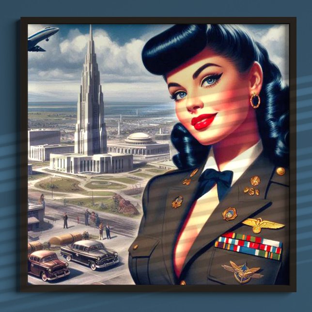 Cute Military Pin-up Poster (Creator Uploaded)