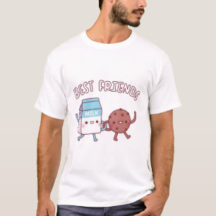 Cute Milk and Cookie Best Friends T-Shirt