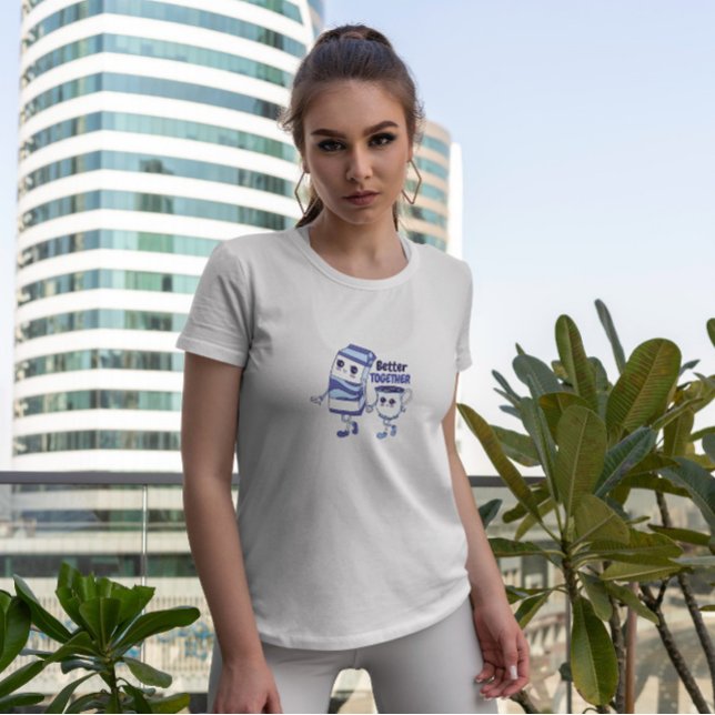 Cute Milk And Mug T-Shirt (Creator Uploaded)