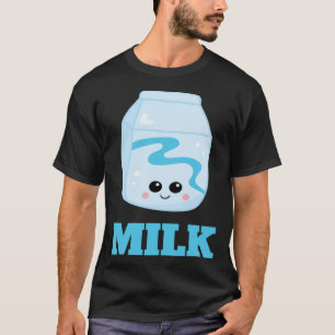 Cute Milk Couples Halloween Costume Late Lazy Easy T-Shirt
