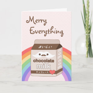 Cute Milk Moustache Holiday