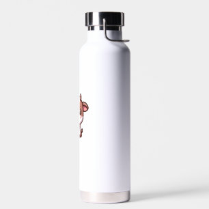 Cute Milkshake Lover Little Calf Frozen Joghurt Ba Water Bottle