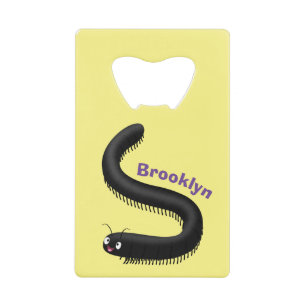 Cute millipede cartoon illustration