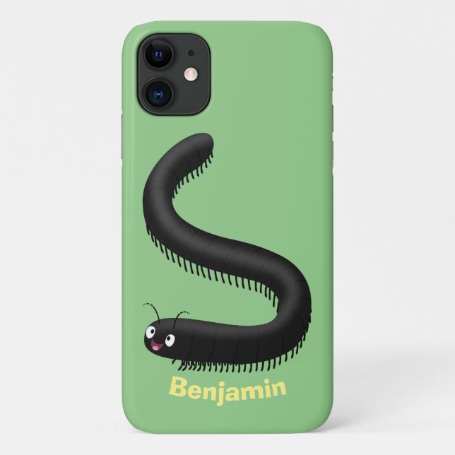 Cute millipede cartoon illustration Case-Mate iPhone case (Back)