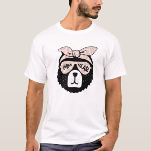Cute Mimi Bear Face Sunglasses Mother Mum Mummy Mo T-Shirt
