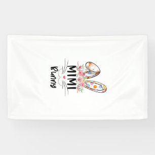 Cute Mimi Bunny T Shirt Easter Family Matching Out Banner