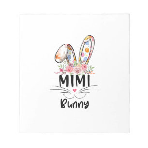 Cute Mimi Bunny T Shirt Easter Family Matching Out Notepad