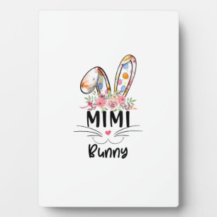 Cute Mimi Bunny T Shirt Easter Family Matching Out Plaque