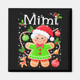 Cute Mimi Gingerbread Family Matching Christmas Magnet