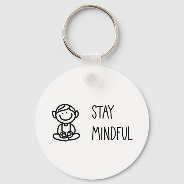 Cute Mindfulness Key Ring (Front)