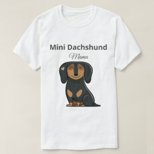 Cute Mini Dachshund Mama T-Shirt Gift