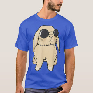Cute Mini Holland Lop Bunny Rabbit Lover Sunglasse T-Shirt