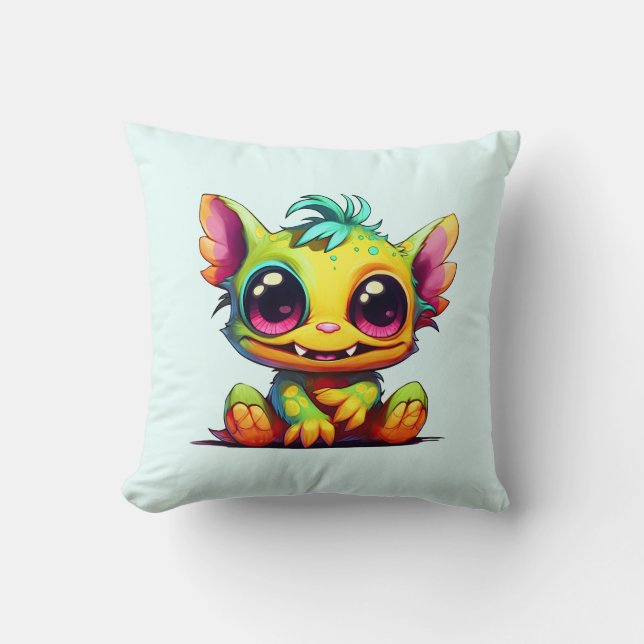 Cute Mini Monster Animo Amely Cushion (Front)