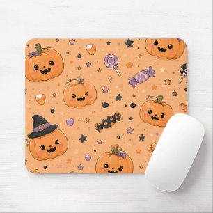 Cute Mini Pumpkin Halloween Mouse Pad