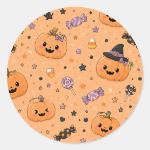 Cute Mini Pumpkin Halloween Stickers