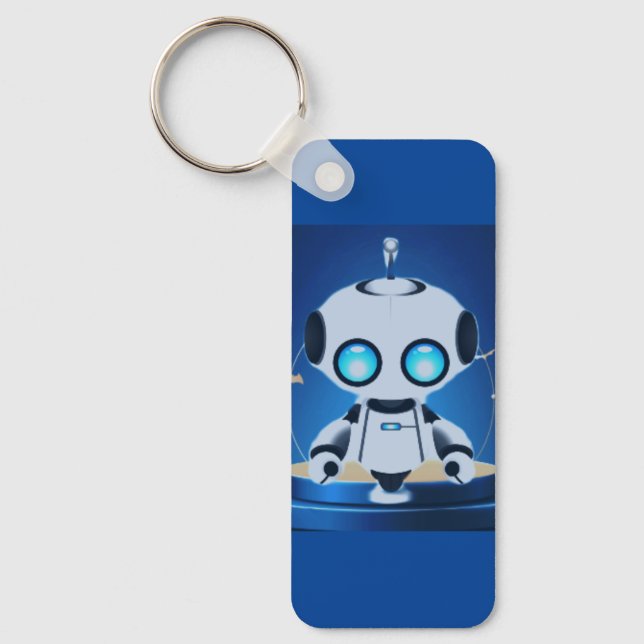 Cute Mini Robot Key Ring (Front)
