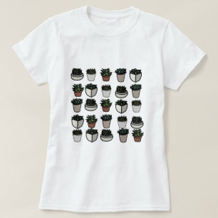 Cute mini succulent pattern T-Shirt