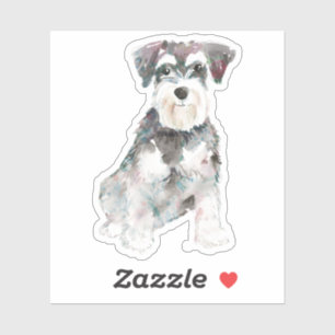 Cute Miniature Schnauzer Dog Illustration