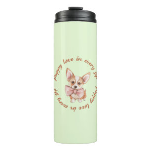 Cute Minimal Dog Lover Thermal Tumbler