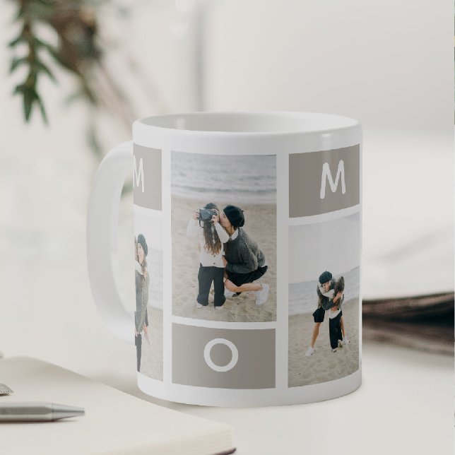 Cute Minimal MOMMY 5 x Photo  Coffee Mug (Creator Uploaded)