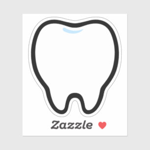 Cute Minimal Tooth Illustration