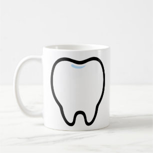 Cute Minimal Tooth Illustration Coffee Mug