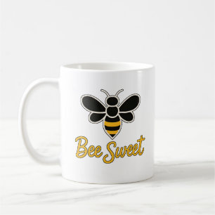 Cute Minimalist Bee Sweet Design Coffee Mug