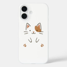Cute Minimalist Cat Phone Case