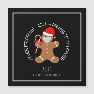Cute Minimalist Christmas 2021 Gingerbread Man