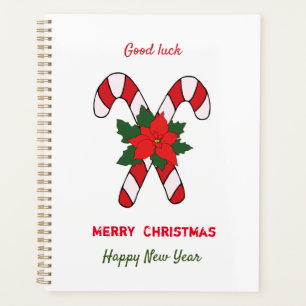 Cute Minimalist Christmas and New Year Happy Planner