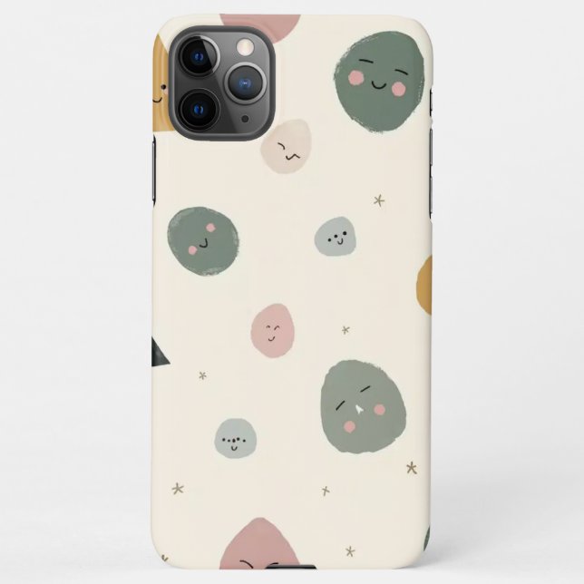 Cute Minimalist Faces Phone Case (Back)