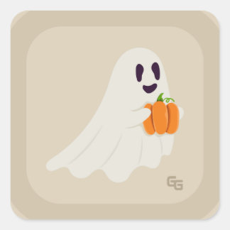 Cute Minimalist Ghost Sticker