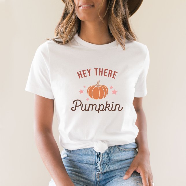 Cute Minimalist Hey There Pumpkin T-Shirt (Creator Uploaded)