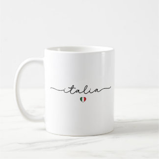 Cute Minimalist Italia – Italian Flag Coffee Mug