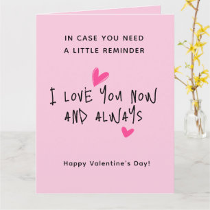 Cute Minimalist Modern Script Valentine's Day Card