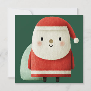 Cute Minimalist Santa Claus