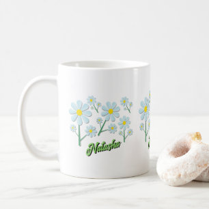 Cute Minimalist Spring Daisy Floral Coffee Mug